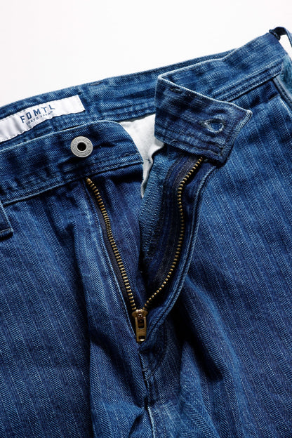 FUNDAMENTAL SIDE OBI SHORT PANTS 3YR WASH-INDIGO