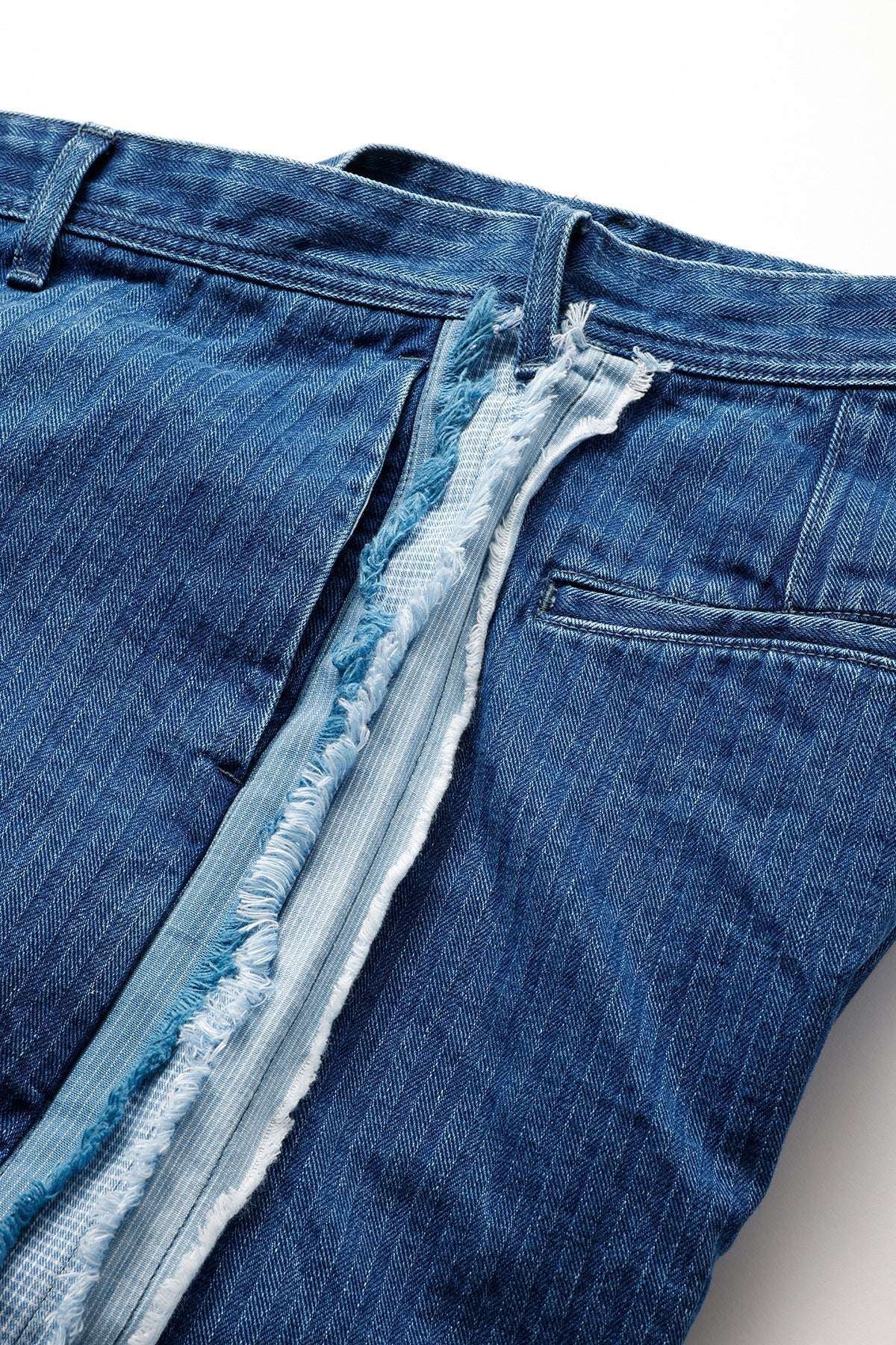 FUNDAMENTAL SIDE OBI SHORT PANTS 3YR WASH-INDIGO