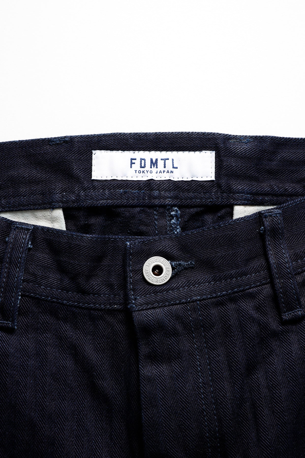 FUNDAMENTAL SIDE OBI SHORT PANTS RINSE-INDIGO