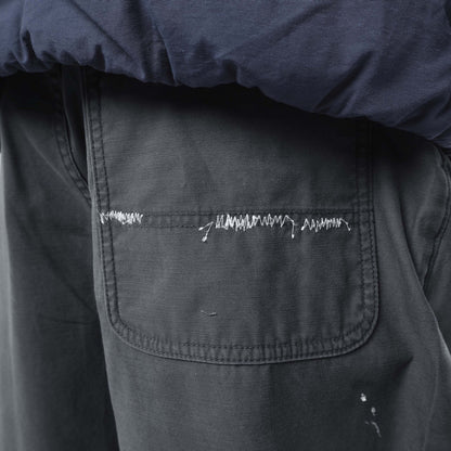 MADNESS SLUBBY DIRTY WIDE PANTS v2-MIDLIGHT NAVY