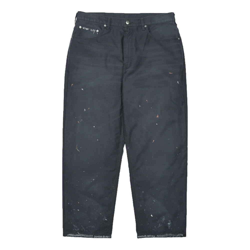 MADNESS SLUBBY DIRTY WIDE PANTS v2-MIDLIGHT NAVY