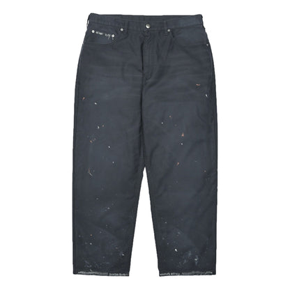 MADNESS SLUBBY DIRTY WIDE PANTS v2-MIDLIGHT NAVY