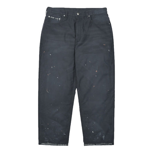 MADNESS SLUBBY DIRTY WIDE PANTS v2-MIDLIGHT NAVY