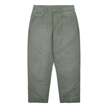 MADNESS SLUBBY DIRTY WIDE PANTS v2-DUSTY OLIVE