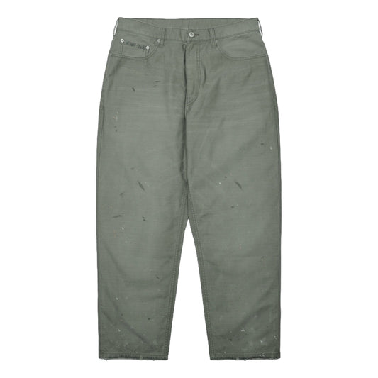 MADNESS SLUBBY DIRTY WIDE PANTS v2-DUSTY OLIVE