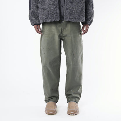 MADNESS SLUBBY DIRTY WIDE PANTS v2-DUSTY OLIVE