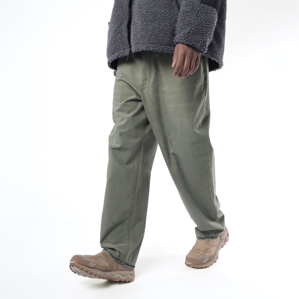 MADNESS SLUBBY DIRTY WIDE PANTS v2-DUSTY OLIVE