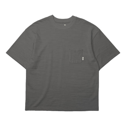 MADNESS SLUB POCKET TEE-GREY