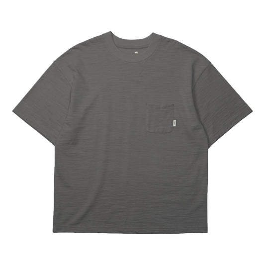 MADNESS SLUB POCKET TEE-GREY
