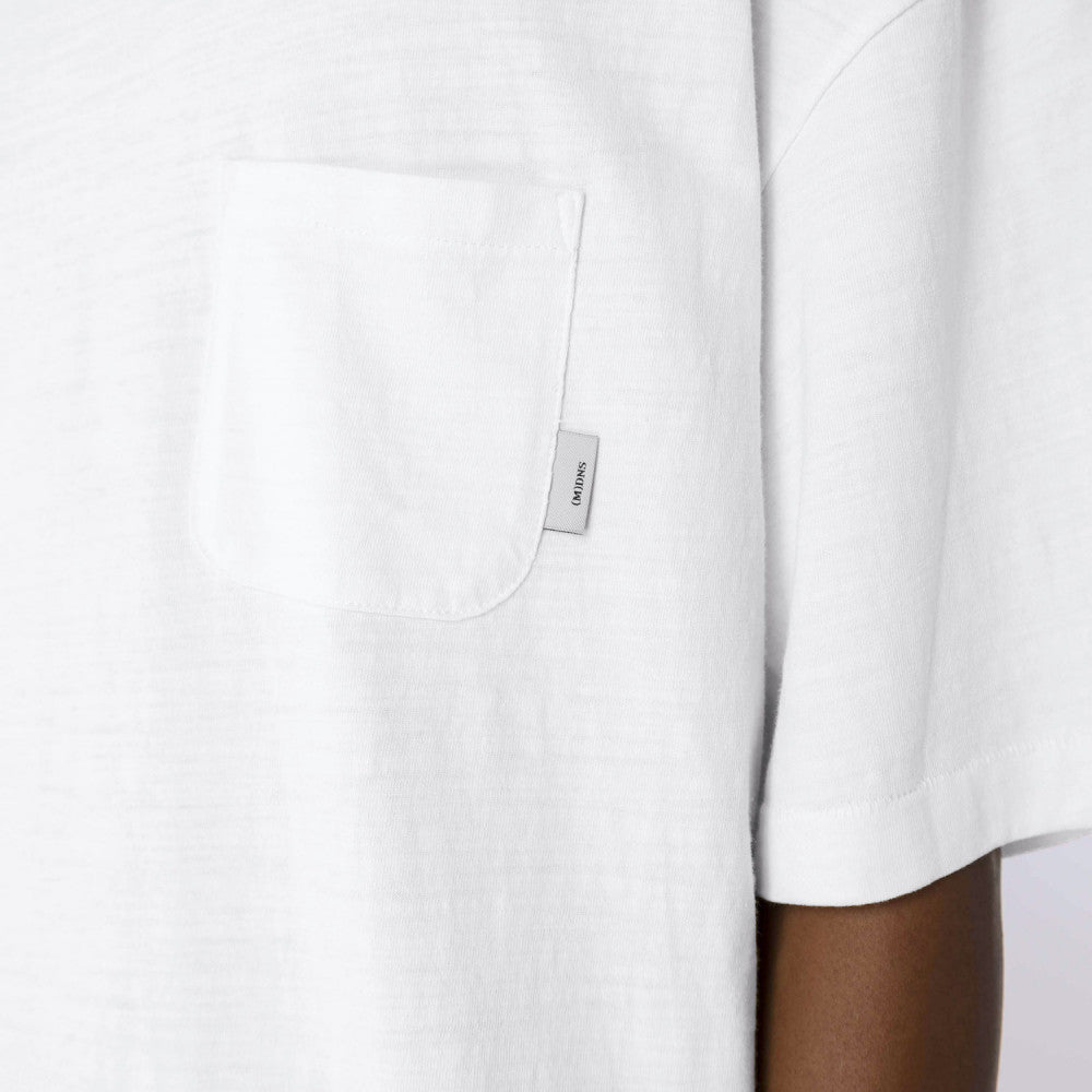 MADNESS SLUB POCKET TEE-WHITE