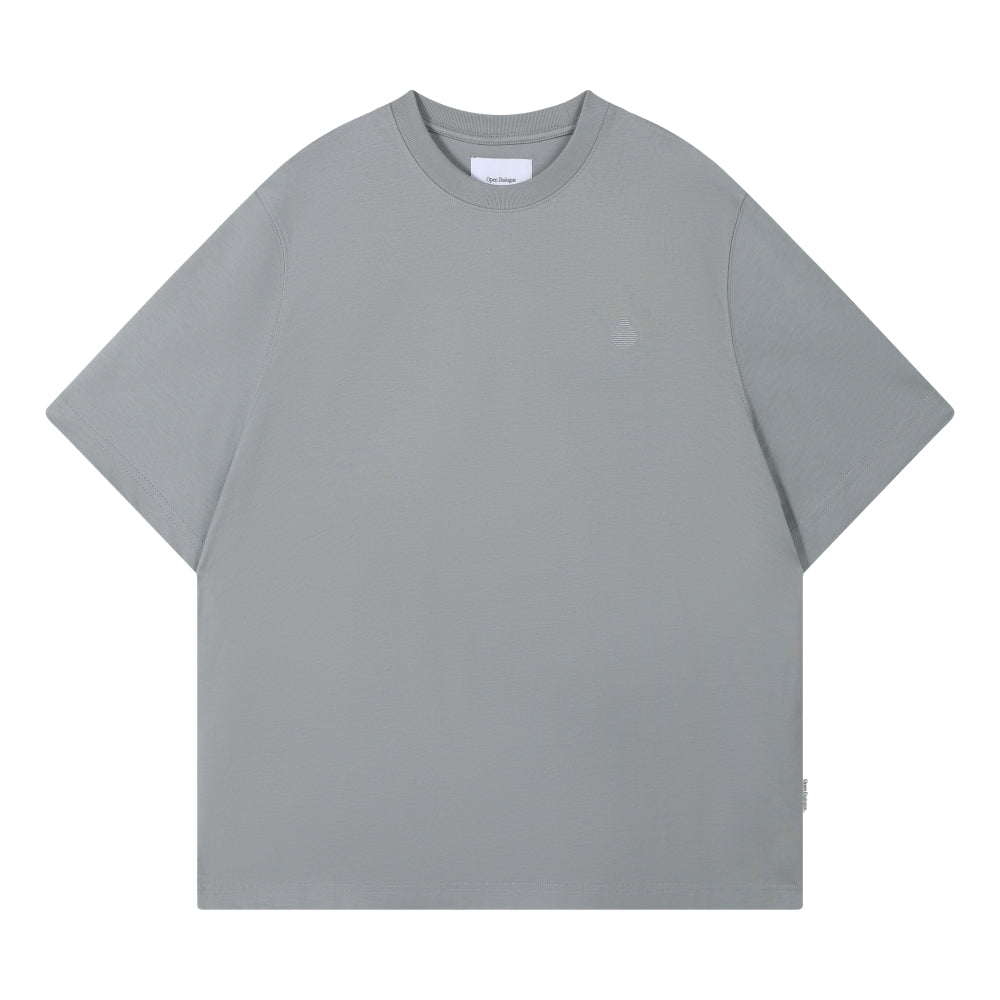 OPEN DIALOGUE SM LOGO TEE-LIGHT GREY