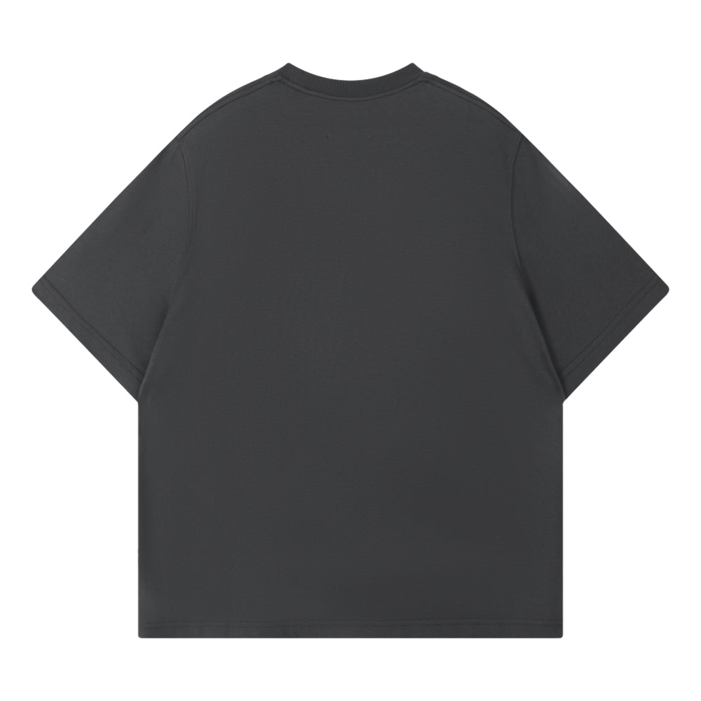 OPEN DIALOGUE SM LOGO TEE-DARK GREY