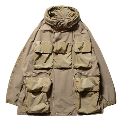 NORBIT SOFT SHELL DOUBLE ACTION STAND COLLAR HIKERS JACKET-BEIGE