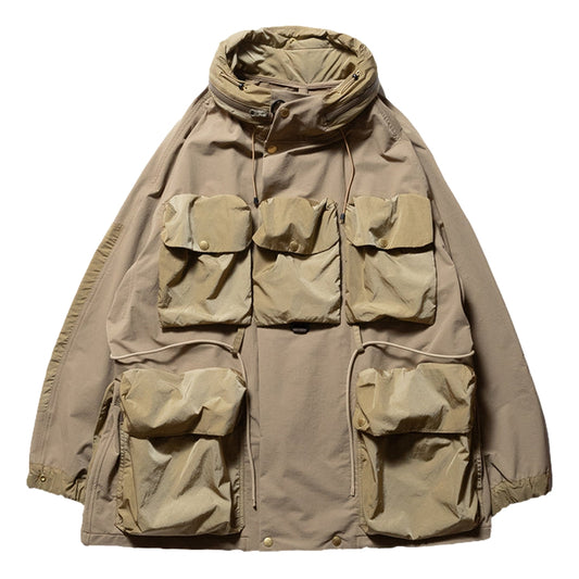 NORBIT SOFT SHELL DOUBLE ACTION STAND COLLAR HIKERS JACKET-BEIGE