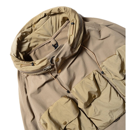 NORBIT SOFT SHELL DOUBLE ACTION STAND COLLAR HIKERS JACKET-BEIGE