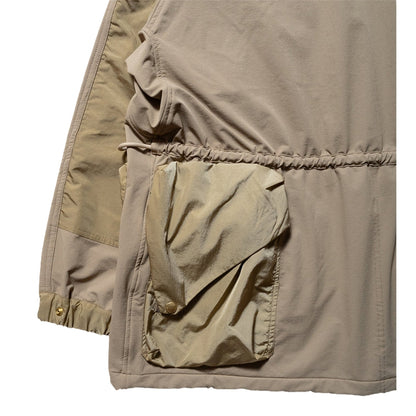 NORBIT SOFT SHELL DOUBLE ACTION STAND COLLAR HIKERS JACKET-BEIGE