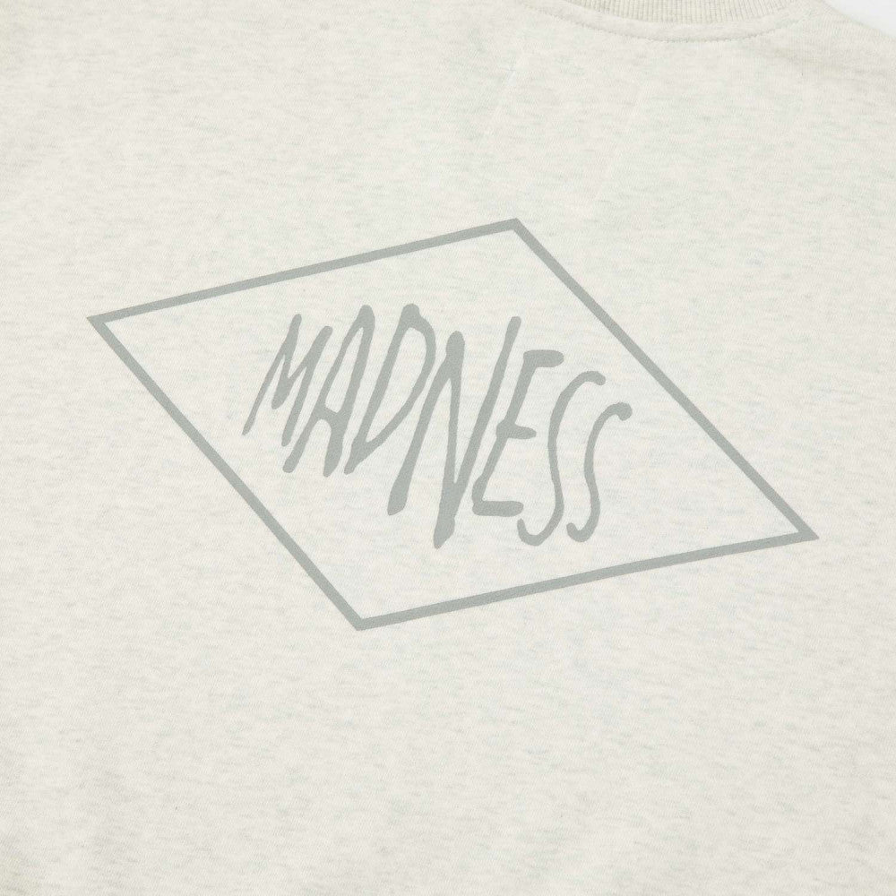 MADNESS SOLID CREW SWEAT. BOXY-OATMEAL