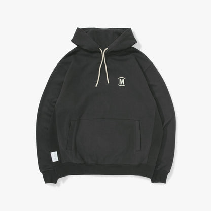 MADNESS SOLID HOODIE. BOXY-CHARCOAL