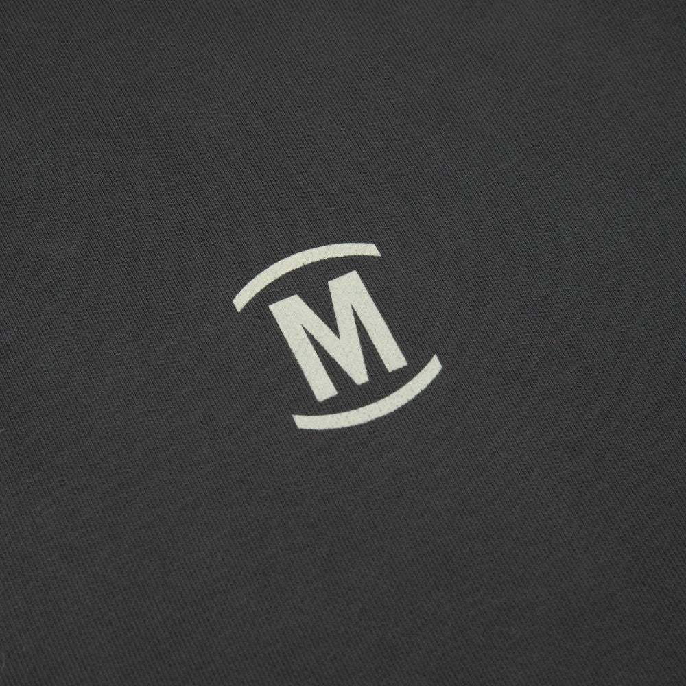 MADNESS SOLID HOODIE. BOXY-CHARCOAL