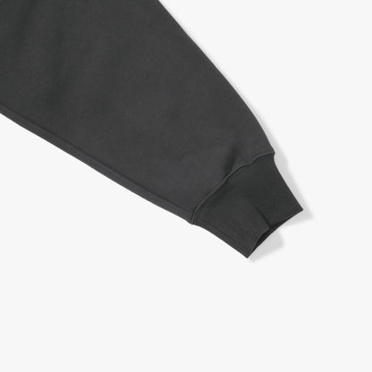 MADNESS SOLID HOODIE. BOXY-CHARCOAL