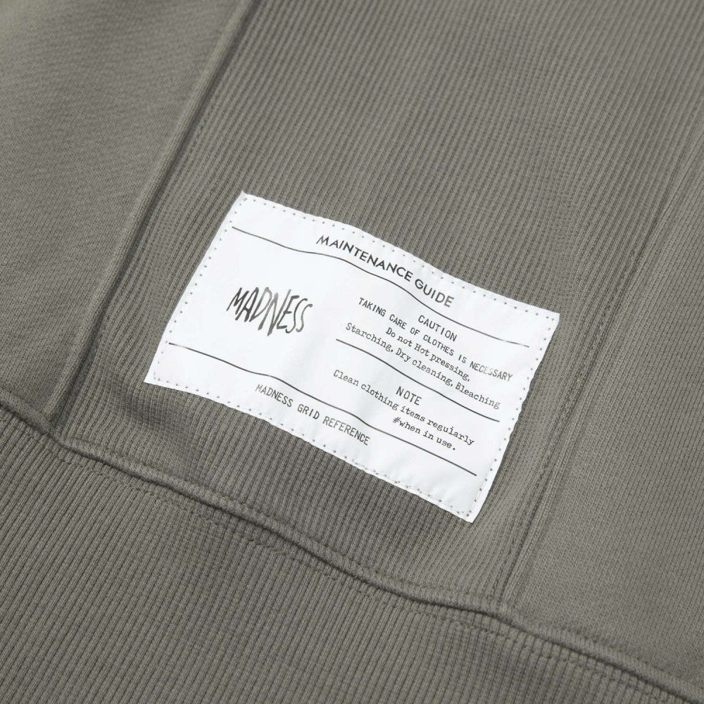 MADNESS SOLID HOODIE. BOXY-MOONROCK