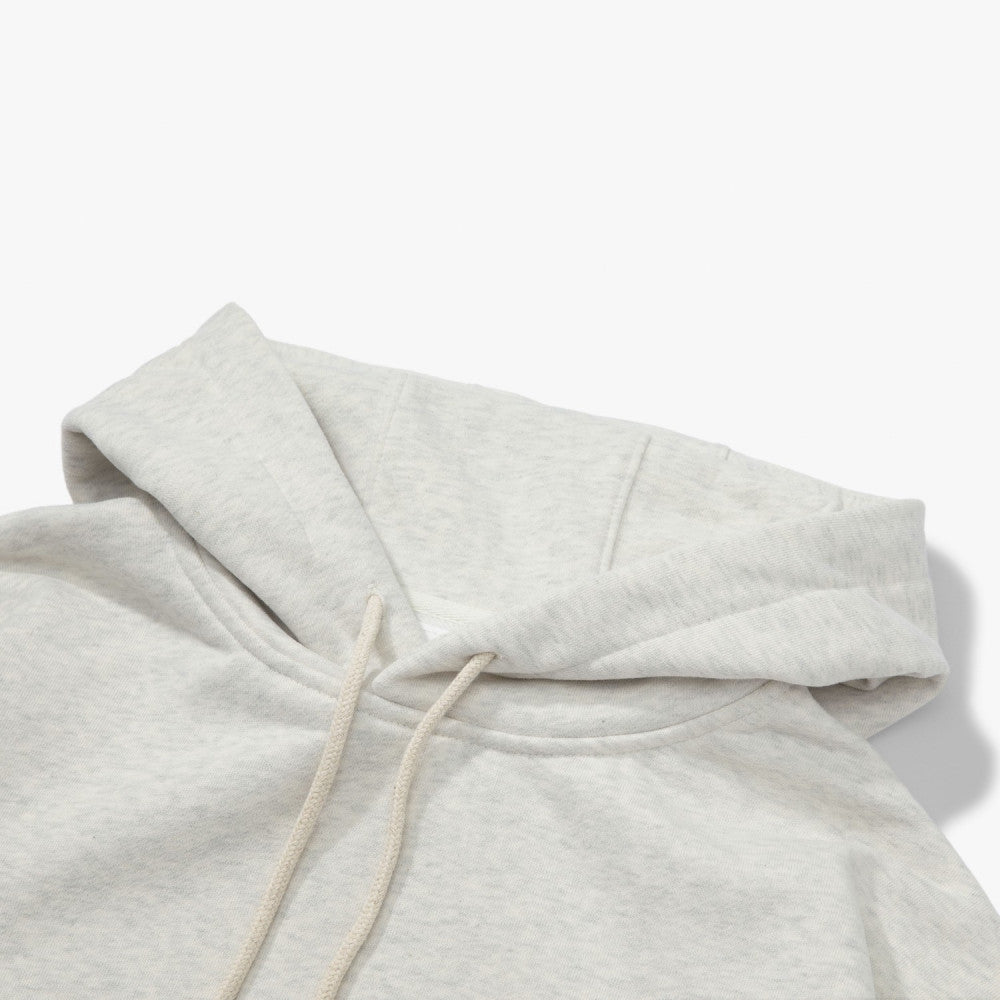 MADNESS SOLID HOODIE. BOXY-OATMEAL
