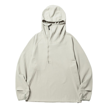 MEANSWHILE SOLOTEX WAFFLE BALACLAVA HOODIE-GREY