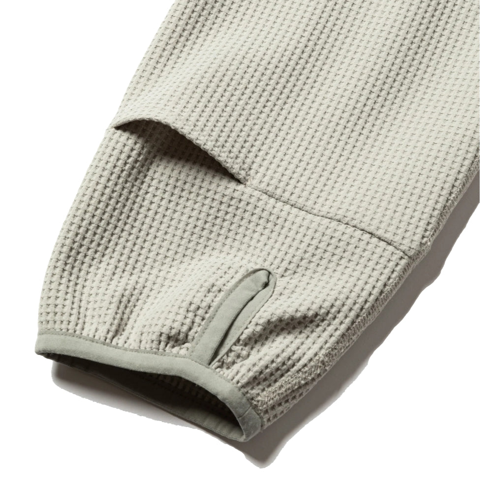 MEANSWHILE SOLOTEX WAFFLE BALACLAVA HOODIE-GREY