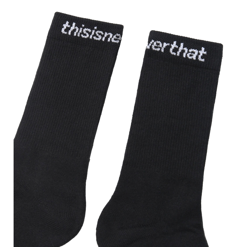 THIS IS NEVER THAT SP-LOGO SOCKS 3PACK-BLACK