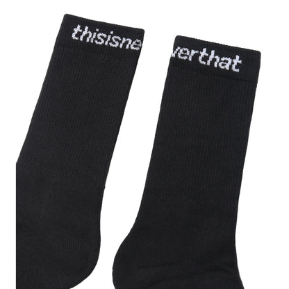 THIS IS NEVER THAT SP-LOGO SOCKS 3PACK-BLACK