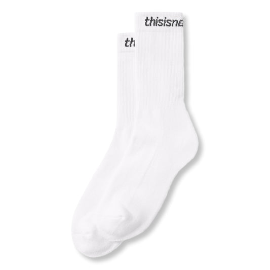 THIS IS NEVER THAT SP-LOGO SOCKS 3PACK-WHITE