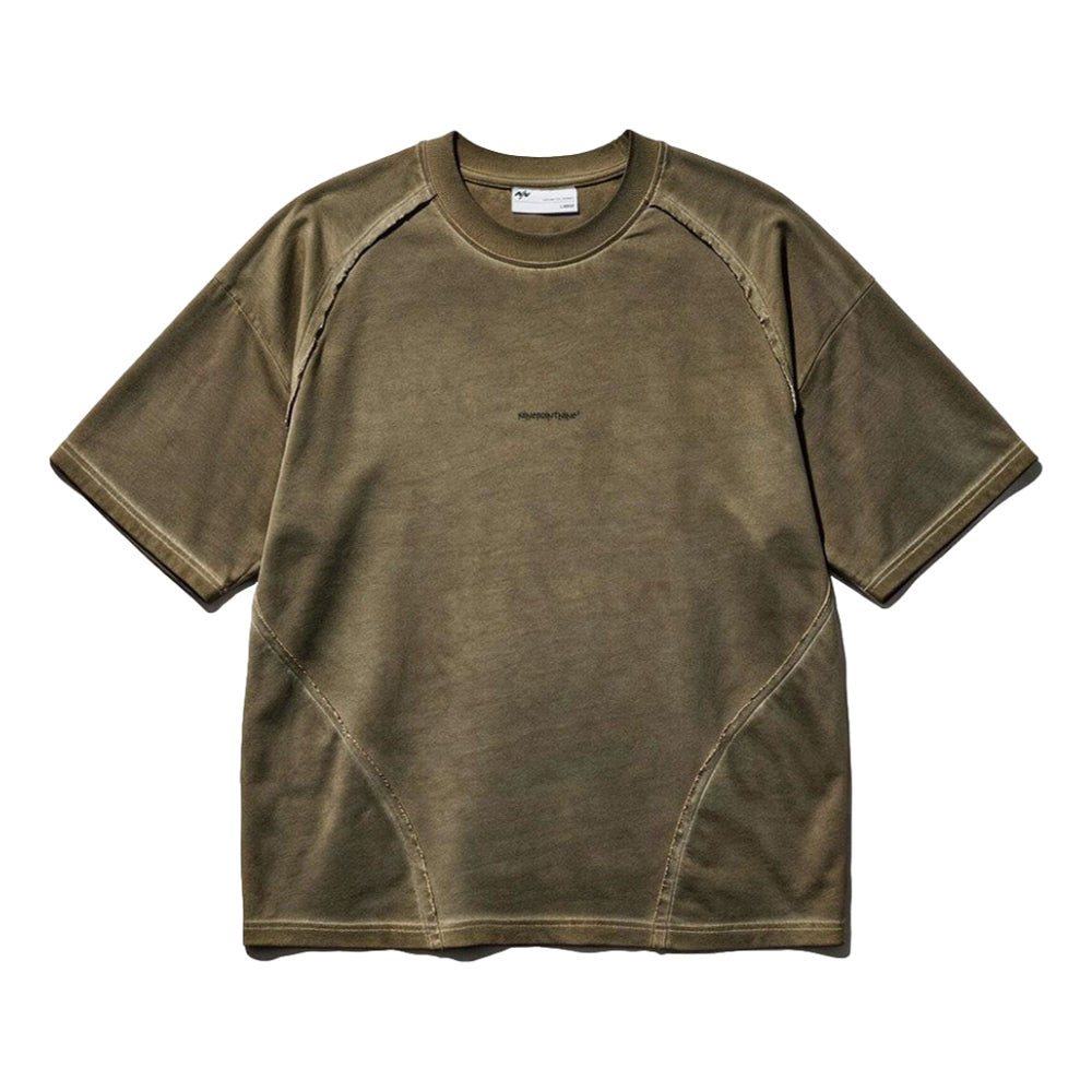 NINE POINT NINE SPIRAL LOGO S/S TEE-OLIVE