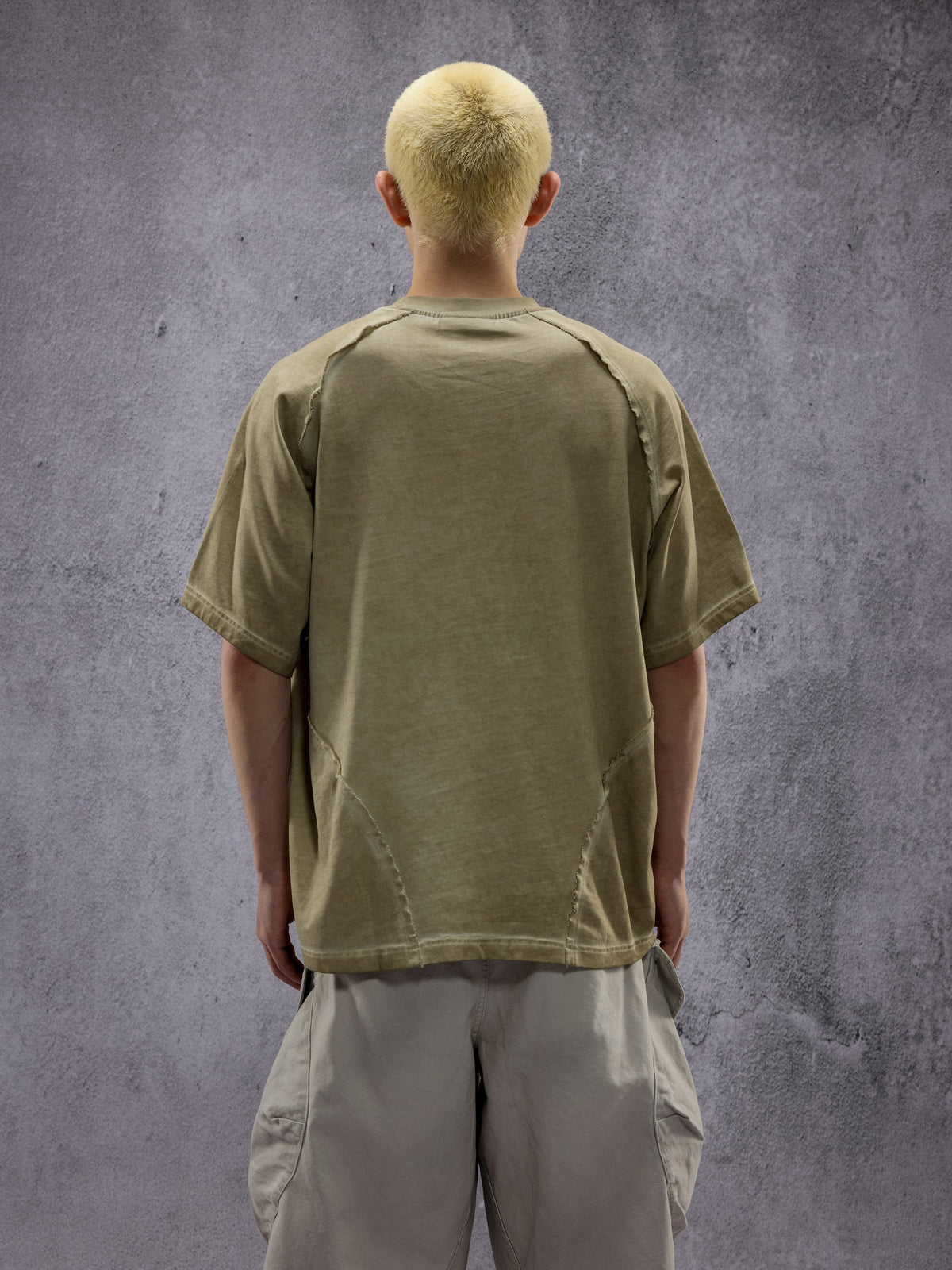 NINE POINT NINE SPIRAL LOGO S/S TEE-TAN