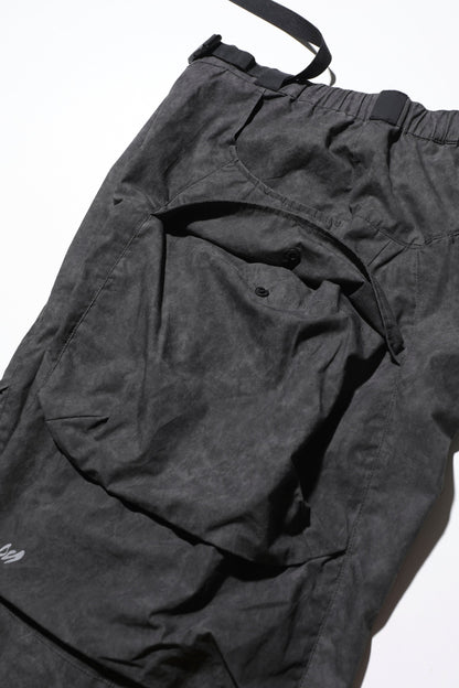 NINE POINT NINE SPIRAL MULTI POCKET FIELD PANTS-BLACK