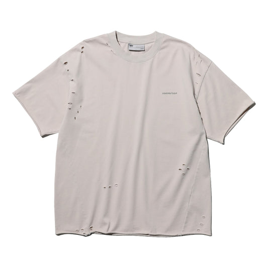 NINE POINT NINE "SPIRAL NEVER END" WASH TEE-GREY