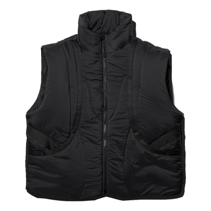 NINE POINT NINE SPRIAL 2IN1 PUFFER JACKET-BLACK