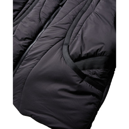 NINE POINT NINE SPRIAL 2IN1 PUFFER JACKET-BLACK