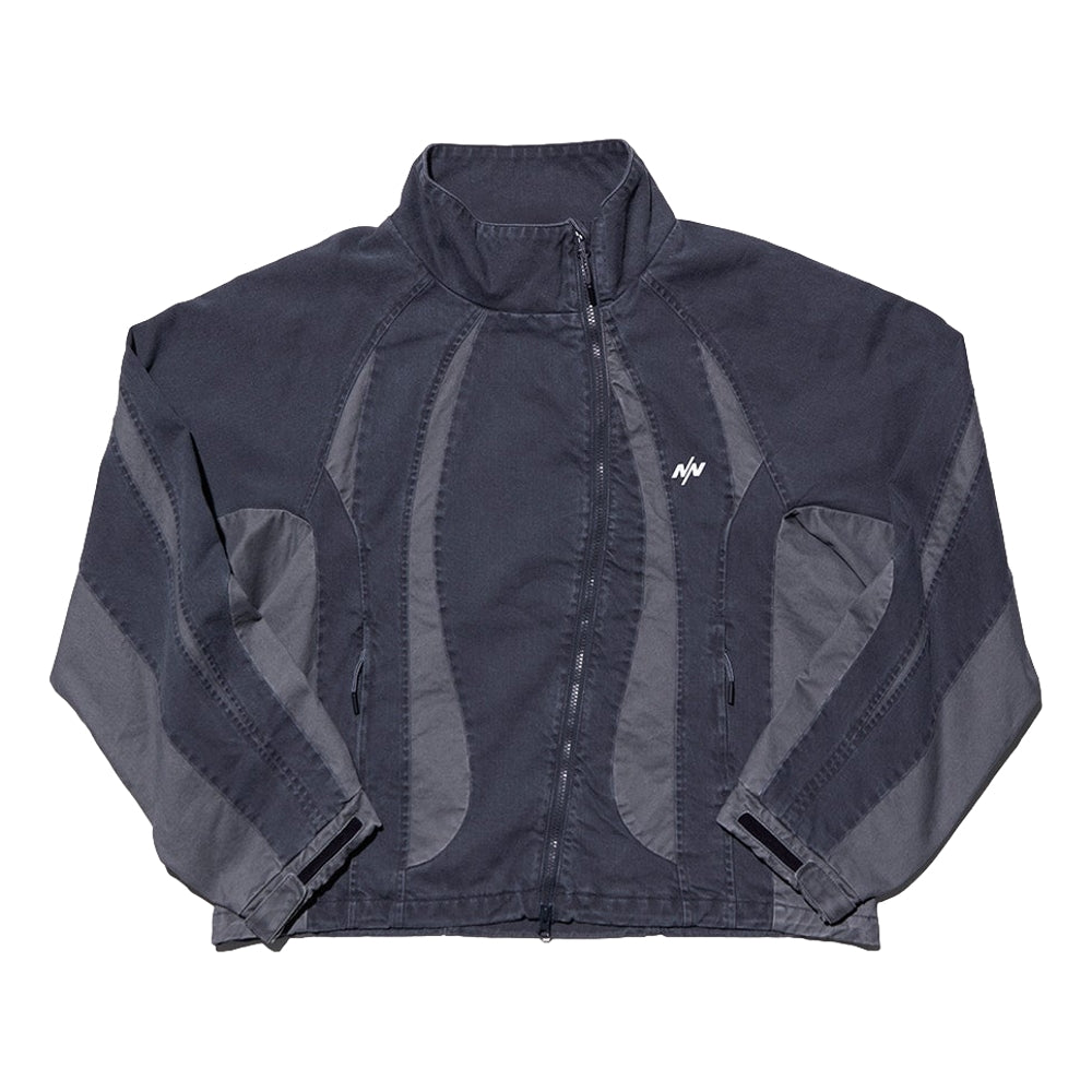 NINE POINT NINE SPRINTER OVERSIZE PANEL DEMIN JACKET-WASHED GREY
