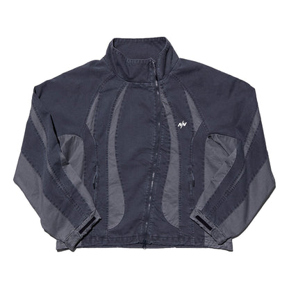 NINE POINT NINE SPRINTER OVERSIZE PANEL DEMIN JACKET-WASHED GREY