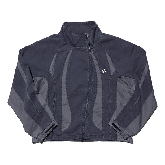 NINE POINT NINE SPRINTER OVERSIZE PANEL DEMIN JACKET-WASHED GREY