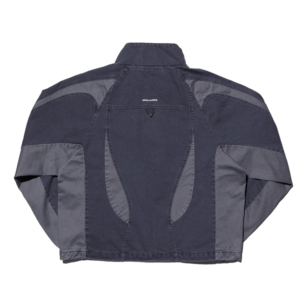 NINE POINT NINE SPRINTER OVERSIZE PANEL DEMIN JACKET-WASHED GREY