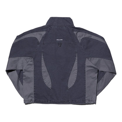 NINE POINT NINE SPRINTER OVERSIZE PANEL DEMIN JACKET-WASHED GREY