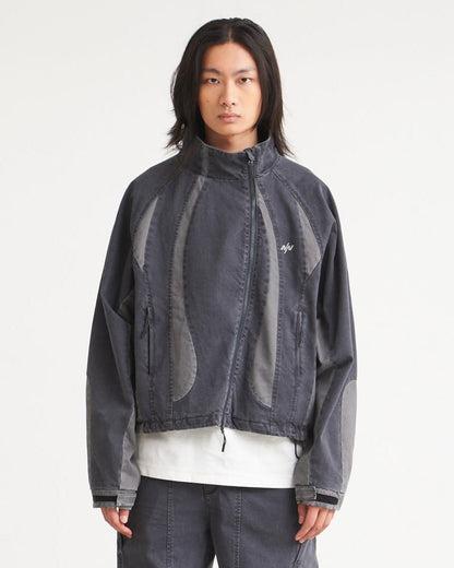 NINE POINT NINE SPRINTER OVERSIZE PANEL DEMIN JACKET-WASHED GREY