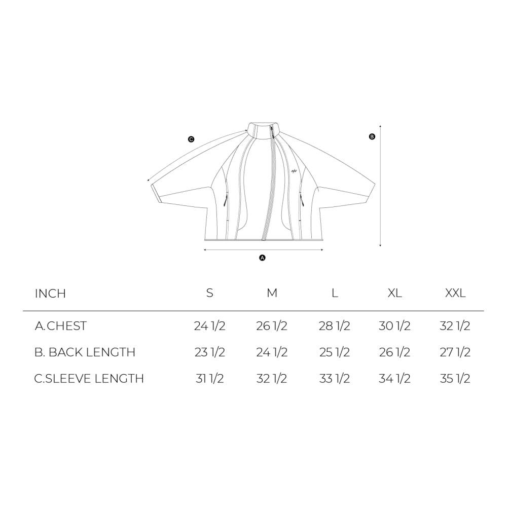 NINE POINT NINE SPRINTER OVERSIZE PANEL JACKET-BLACK