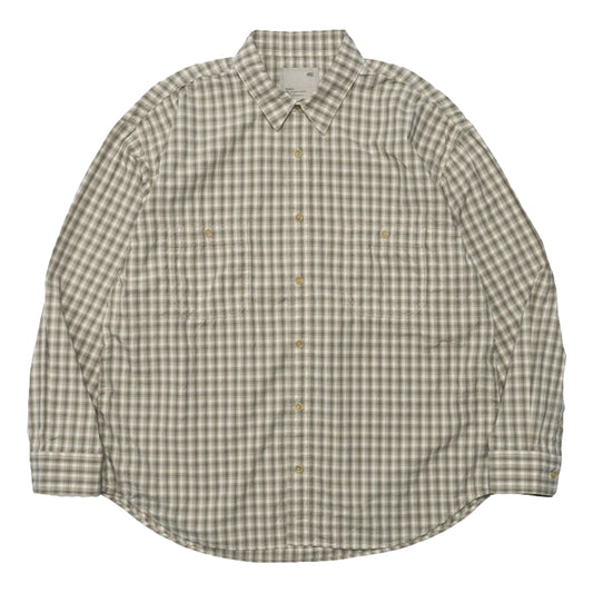 MADNESS STANDARD MINI CHECK BD SHIRT(MADE IN JAPAN)-GRAVEL
