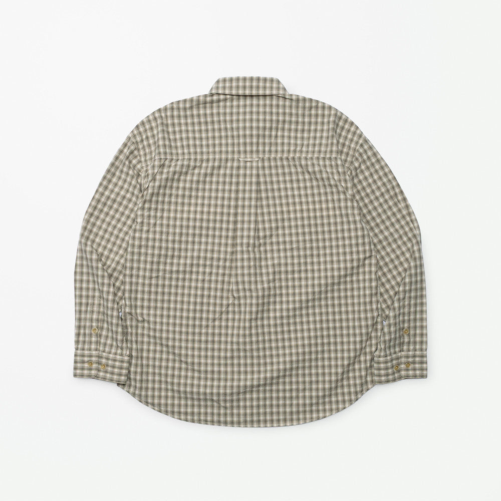 MADNESS STANDARD MINI CHECK BD SHIRT(MADE IN JAPAN)-GRAVEL