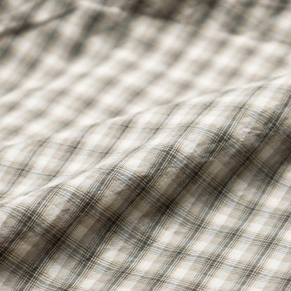 MADNESS STANDARD MINI CHECK BD SHIRT(MADE IN JAPAN)-GRAVEL
