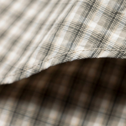 MADNESS STANDARD MINI CHECK BD SHIRT(MADE IN JAPAN)-GRAVEL