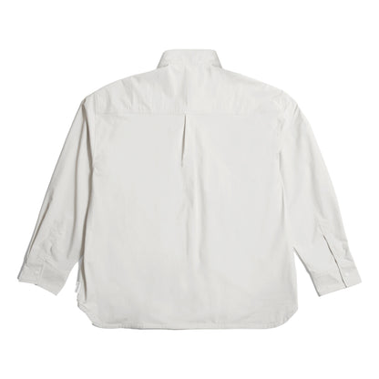 OPEN DIALOGUE STAND COLLAR MULTI POCKET SHIRT-GREY