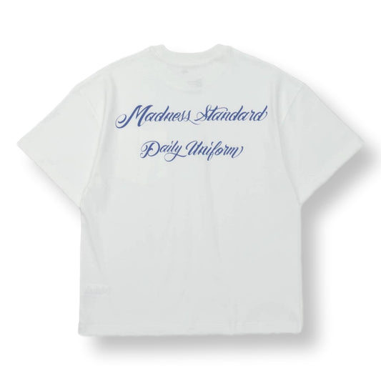 MADNESS STD. UNIFORM SCRIPT POCKET T-SHIRT-WHITE